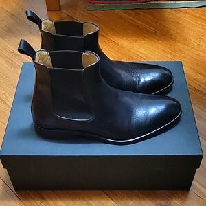 Ace Marks Black Chelsea Boots Men Size 6.5